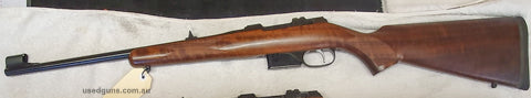 CZ 527 Carbine in excellent condition. Beautiful timber, bright & clean bore, iron sights, single set trigger, steel trigger guard/magazine well. This rifle has