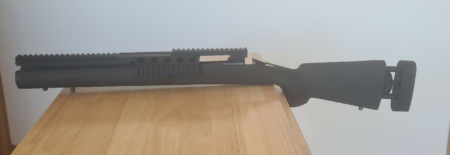 Remington 700 Short Action M24 clone parts. BG defence MIRS rail short action and HS Precision PST-06 Stock. Rail comes with all mounting hardware. Imported fro