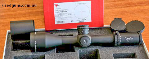 BARGAIN Trijicon Tenmile 4.5-30x56, Model 3000013, Second Focal Plane (SFP) Extreme Long-Range Riflescope w/ Red/Green MRAD Long Range illuminated reticle, 34mm
