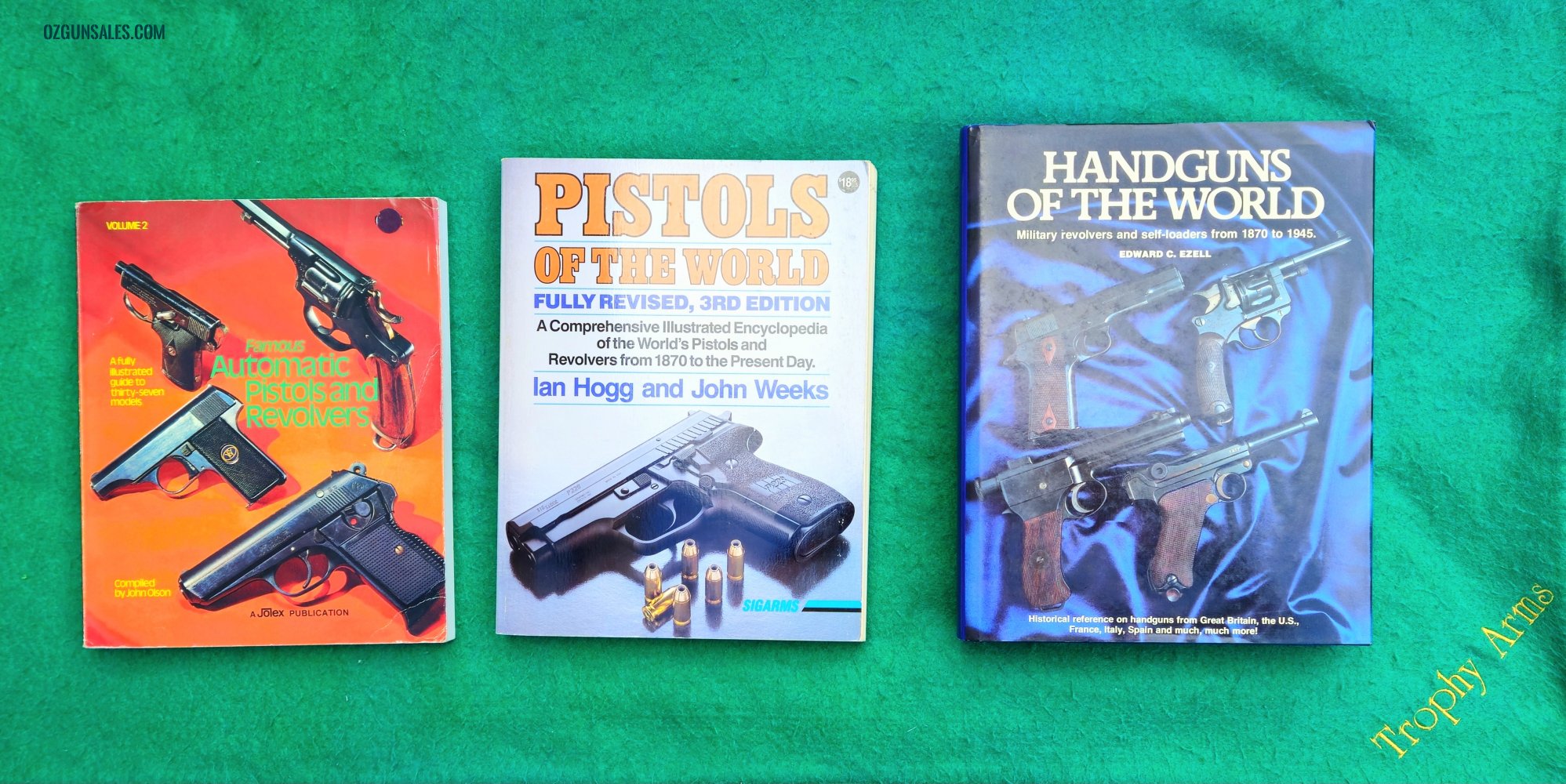 Various Handgun pistol books