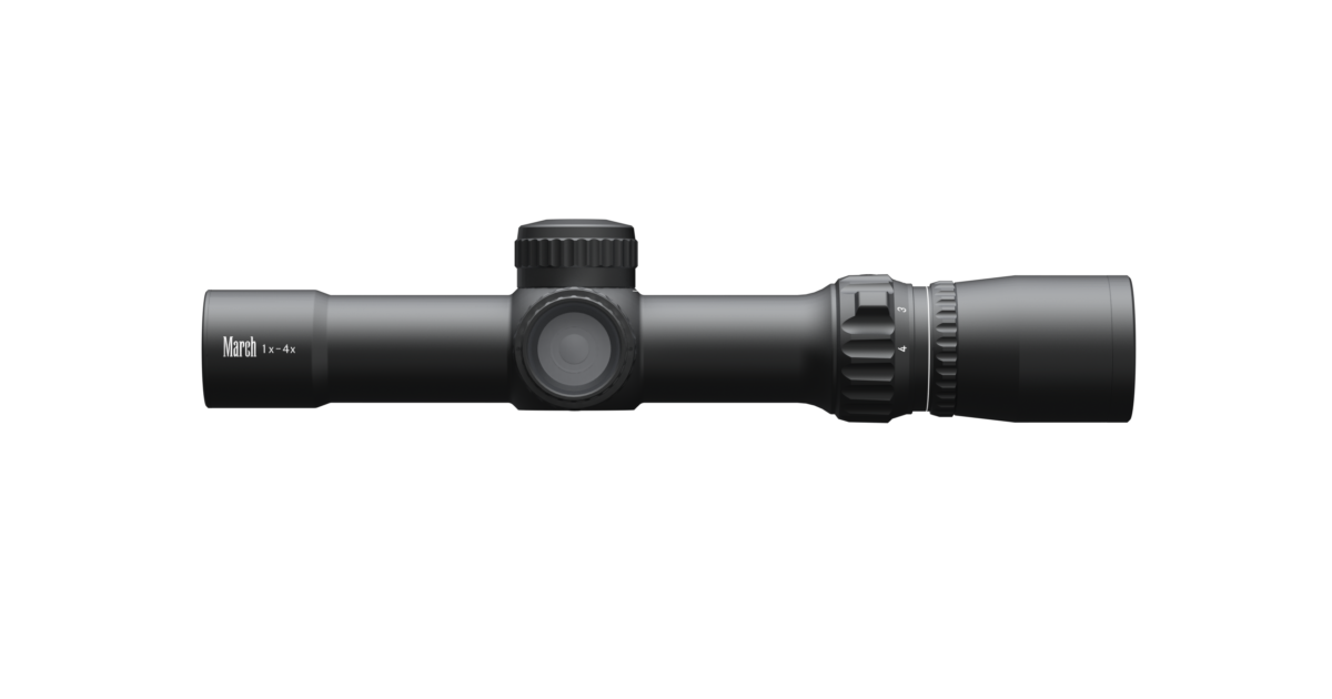 Near New March 1-10 x 24 Scope with rings