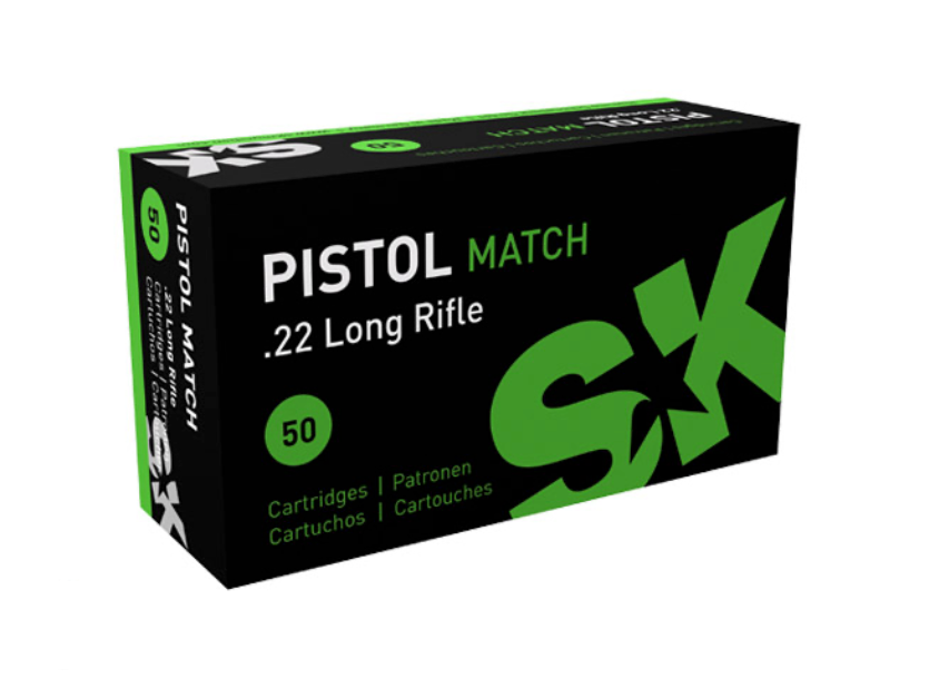 SK 22LR 40gr Pistol Match 938fps
