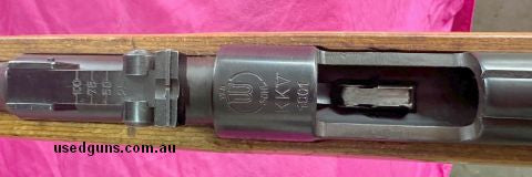 This .22 laminated rimfire by Haenel Wehrsportgewehr KKV 1001 - These guns were sometimes used as training rifles for units that were set up with the 98k and Mo