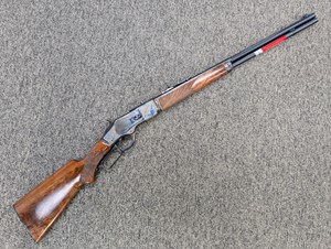 WINCHESTER
534259137
MODEL 1873 DELUXE OCT CH
357 MAGNUM
13 SHOT
LEVER ACTION 
24 INCH HALF ROUND AND HALF OCTAGONAL 
BARREL
DEEP GLOSS BLUED FINISH
COLOR CASE FINISHED RECEIVER
HIGH GRADE PISTOL GRIP WALNUT
STOCK AND FOREND
ONE ONLY
#20013YV73E

NEW $2890