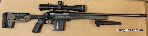 Bipod not included. Ready to shoot lonrg range set up Tikka T3x CTR chambered in 6.5creedmoor. Features a leupold LRP 8.5-25x50 FFP scope. MDT Oryx chassis and 