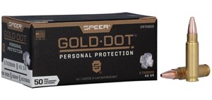 SPEER
25728GD
GOLD DOT
5.7X28, 40GR, JHP
AMMUNITION

SPECIAL
$145 /PER 50
$1329 /PER 500
