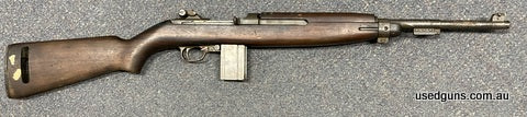 Overall good condition US M1 Carbine in 30M1. Deceased estate. Action cycles well. Magazine and trigger have some surface rust to them. Woodwork same. $65 freig