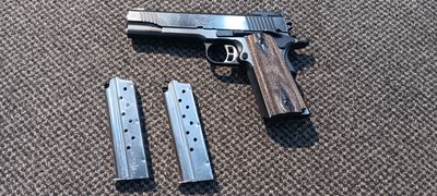 CONSIGNMENT KIMBER ECLIPSE TARGET 1911 9MM CASED w/ 2 MAGS USED SN: KF32029