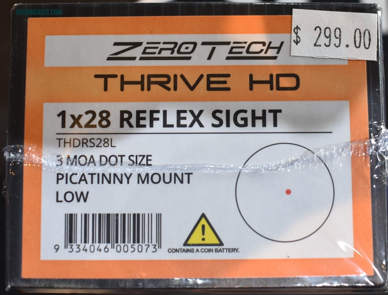 ZEROTECH THRIVE HD 1X28 REFLEX SIGHT