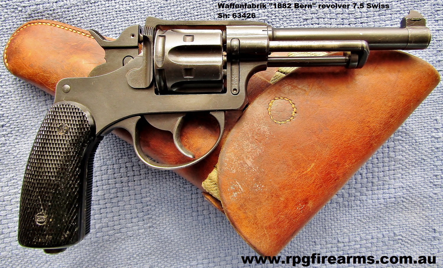 S WISS 1882 "Bern" Revolver 7.5 Swiss EXCELLENT