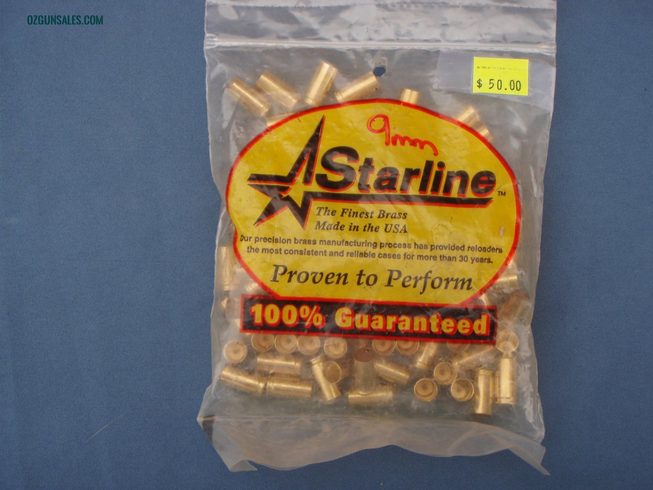 Starline 9MM Luger - Unprimed Brass Cases