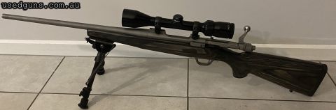 Ruger m77 compact 308 laminated stock and stainless barrel, Comes with bipods and scope