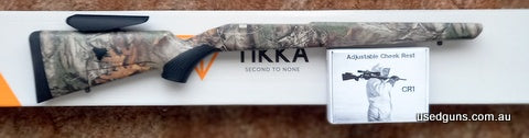 Brand new stock taken off a Tikka T3x Camo 30.06 and fitted with a brand new Kalix Teknik CR1 Adjustable Cheek Rest. I received an MDT HNT 26 stock for Christma