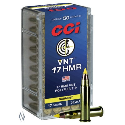 CCI 17HMR VNT 17GR Tipped 2650FPS C959CC