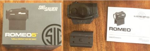 Near new red dot sight