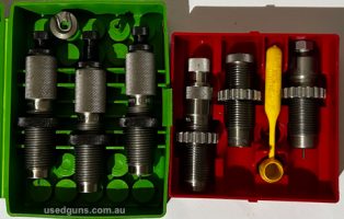A set of Redding deluxe series A plus a set Lee reloading dies both in 6.5x55 Swiss. No longer reloading in this calibre. Both sets in very good condition $135 