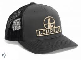 LEUPOLD RETICLE TRUCKER CAP FLAT BILL GREY