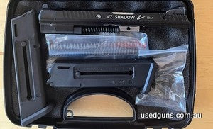 CZ Shadow II conversion kit 22LR, 120mm club legal barrel. 2 x 10 round magazines. As new condition. Purchased 06/03/24 and only fired 50 rounds through it, Bou