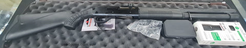 Sulun Pro-12 Straight Pull Shotgun 18.5"Barrel Mag Capacity 7+1 3" Chamber Full set of screw in Chokes Factory case As New Condition Price plus Postage (Not to 