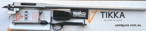 Barrelled action, brand new unfired, never even has had the bolt inserted in the action. T3X models have the wider ejection port which is good to have. I can ac