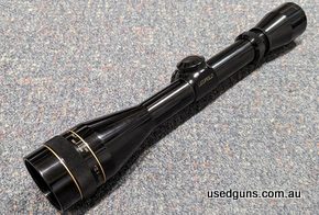 A Leupold 4-12x40 Vari-X IIc scope with adjustable objective in very good condition. No ring marks or marks on the lenses. $15 post Australia wide. 2 month lay-