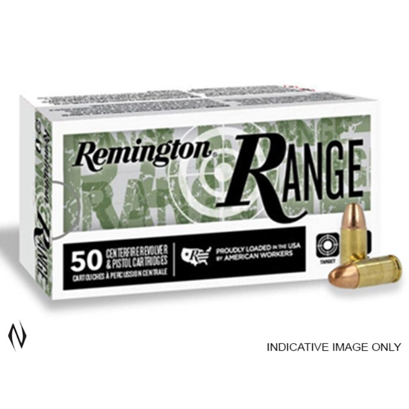 REMINGTON RANGE CLEAN 9MM LUGER 124GR FMJ 50 PK