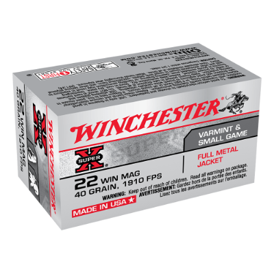 WINCHESTER SUPER X 22WMR 40GR FMJ