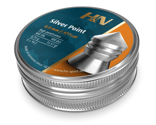 H&N SILVER POINT 177 PELLETS 11.57GR (400PK)