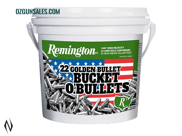 REMINGTON 22LR 36GR HV HP GOLDEN BUCKET O BULLETS