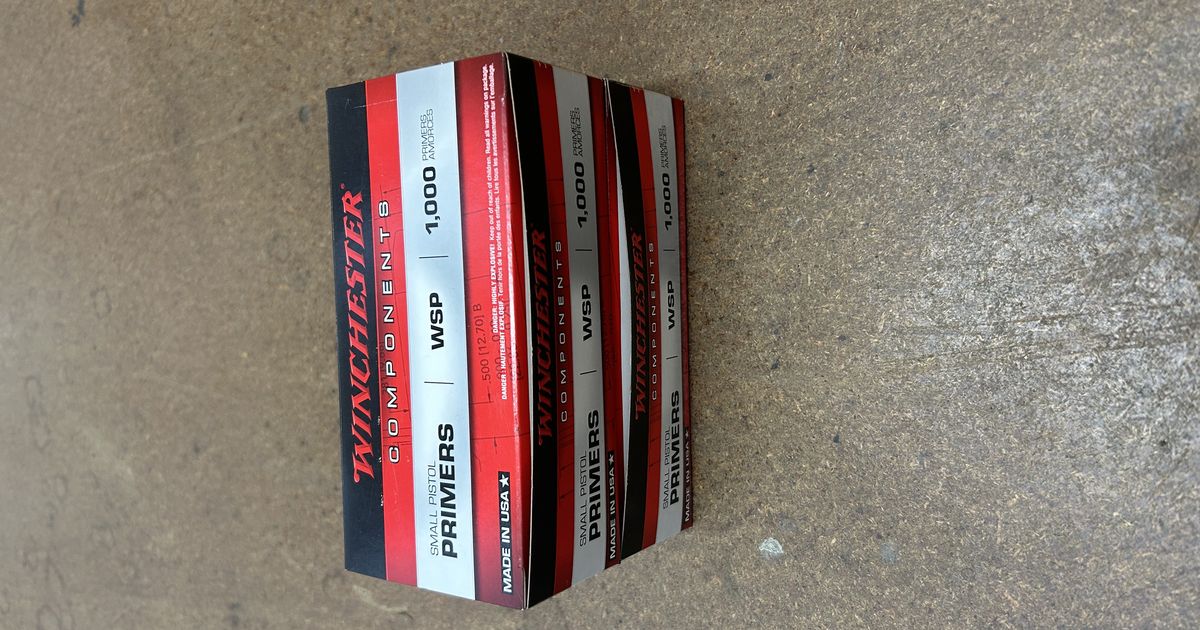 Winchester small pistol primers
