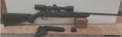 ruger american like new less than 50 rounds with scope
