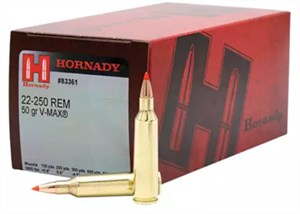HORNADY
H83361
CLASSIC
22/250, 50GR, V-MAX
POLYMER TIP
AMMUNITION

SPECIAL
$99.90 /PER 50
$975 /PER 500