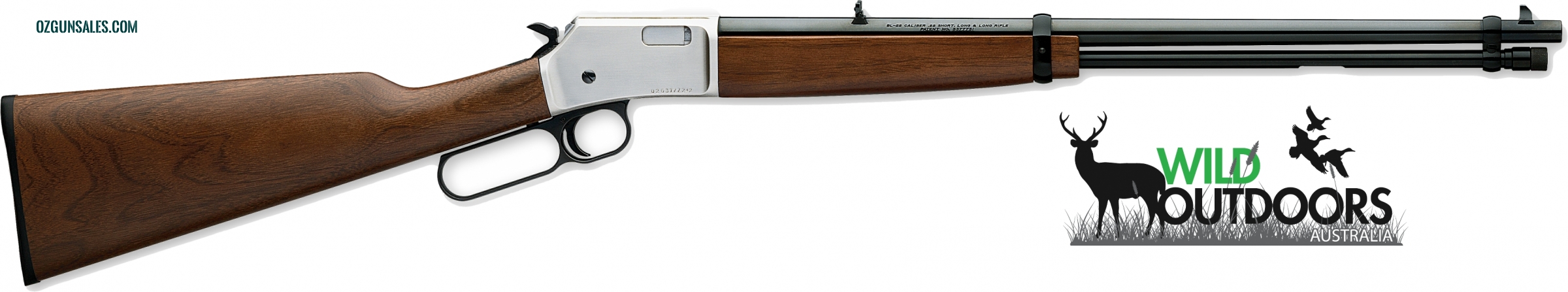 Browning BL22 Grade I - Satin Nickel - 22LR - 15rn
