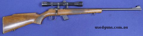 Timber stock, detachable magazine,minor scuff marks on stock