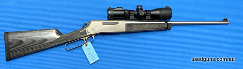 Very good condition Browning BLR Takedown in 30-06. Has an Accushot 2-7x scope in a scout rail setup. Points incredibly well. Weight transfer and balance excell