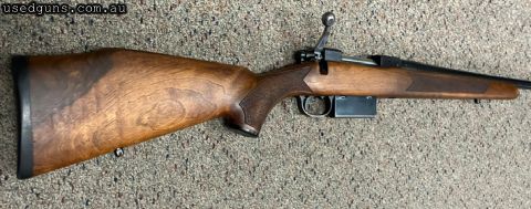 Tikka 222 for sale in very good condition, nice grain in timber, excellent barrel will shoot sub 1/2 moa with factory sako 50 grain. Please phone or text