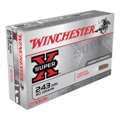 Winchester .243 Super X 80gr 20pk
