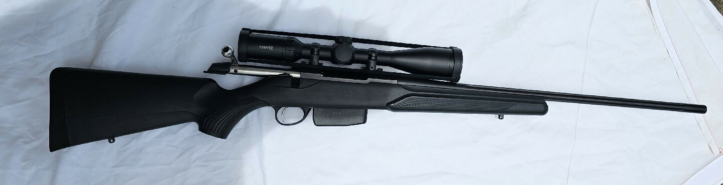 Tikka T3 Superlite Blued 243W with Hawke Vantage 4-16x44 scope