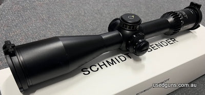 Schmidt & Bender PM II High Performance 6-36x56 with Illuminated P5FL reticle in the first focal plane. In stock for immediate delivery. Parallax adjustment dow