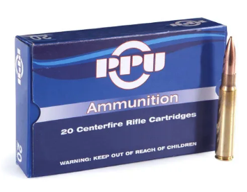 PPU 8×57 Mauser 175gr Pointed Soft Point BT