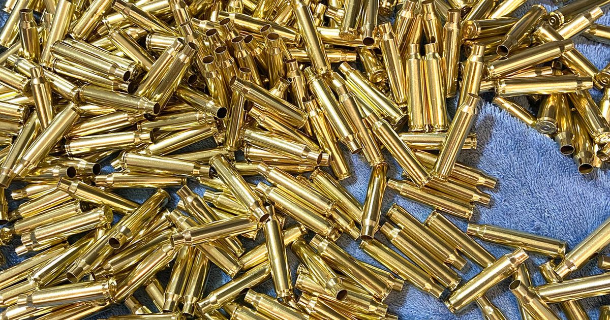 Once fired brass lot calibers