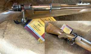 A good buffalo type dangerous game rifle. Cycles as it should. Metal 98%, wood 90%. Priced below any Jeffery build cost. Includes postage to your dealer.