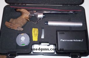 Great FWB P8X in excellent condition, shot maybe 2500 pellets. Medium grip with no modifications, 1 x air cylinder and everything else it came with. Located Bri