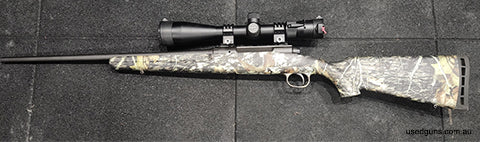 Excellent condition .223 savage axis camo stock with vortex viper 6.5-20x50 scope also in excellent condition. Scope comes with original box and accessories and