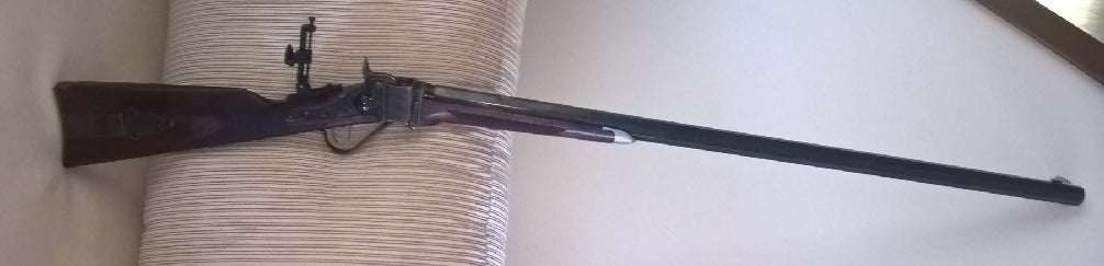 This is a customised Sharps with Creedmoor rear sight and reworked front sight plus enhanced walnut stocks. Very accurate rifle in fantastic condition.