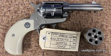 This is an excellent as new Ruger Single Six revolver fitted with a 95mm barrel. These revolvers are quite rare and this revolver comes with as new 22 magnum cy