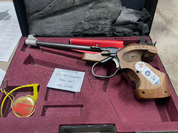 Hammerli 150 Free Pistol single shot Martini action in very good condition, the grip has been modified to suit my hand but otherwise as standard. Perfect workin