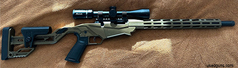 Ruger Precision 22wmr for sale only been out of a couple of times flat out having 50 rounds through it, still have original packaging for both scope and rifle
