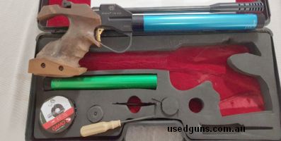 Pistol in case as displayed with all accessories. Call during business hours 8:30am-4:30pm, Mon-Fri.