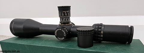 This high quality scope manufactured in the NIGHTFORCE factory for Huskmaw has internal level bubble, turrets for both low and high level performance. It is in 